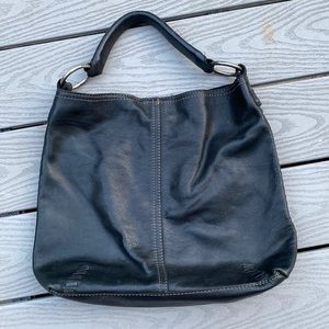 Leather hobo bag